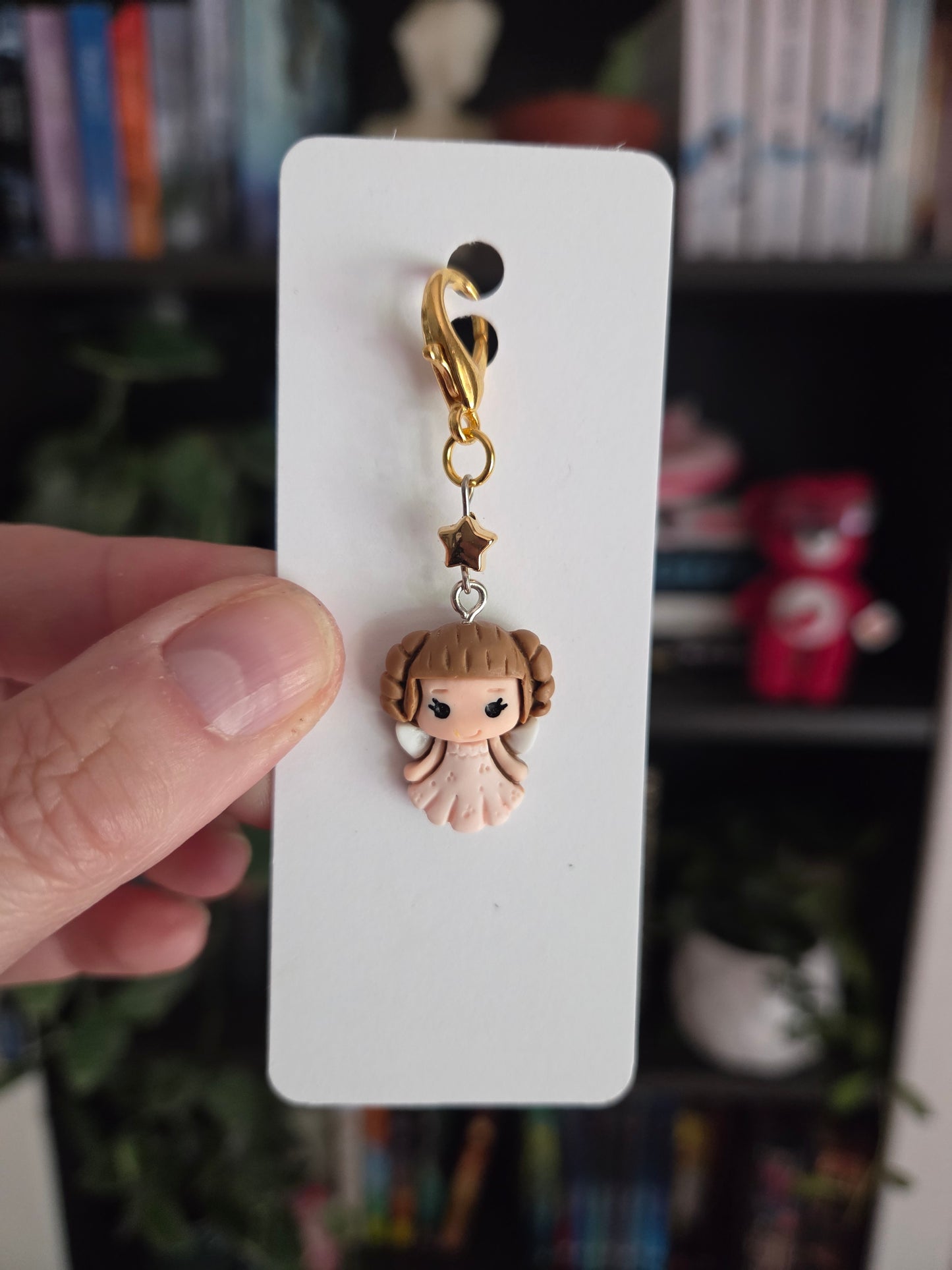 Princess Selena Stitch Marker zipper Pull