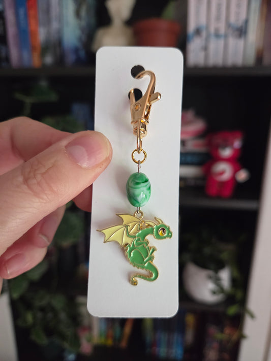 Green Dragon Stitch Maker/Zipper Pull