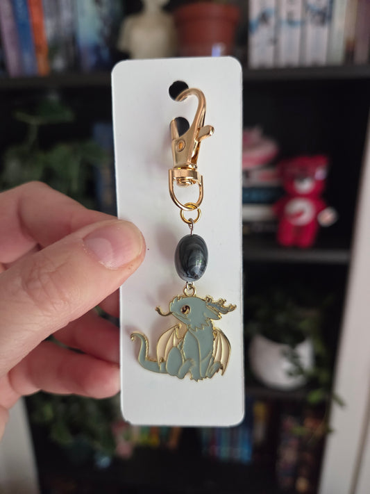Blue Dragon Stitch Marker/Zipper Pull